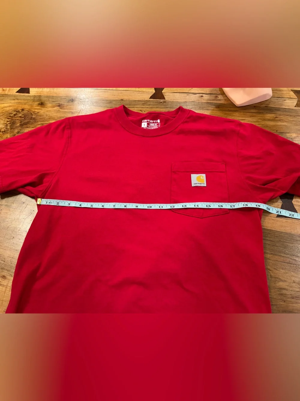 Carhartt Loose Fit Red Short Sleeve Pocket Tee